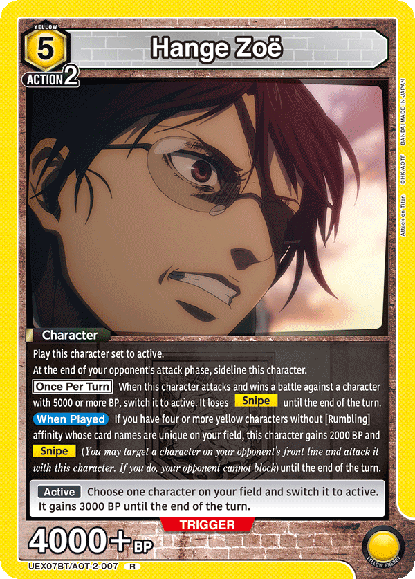 Hange Zoë (Character) (UEX07BT/AOT-2-007) (R)
