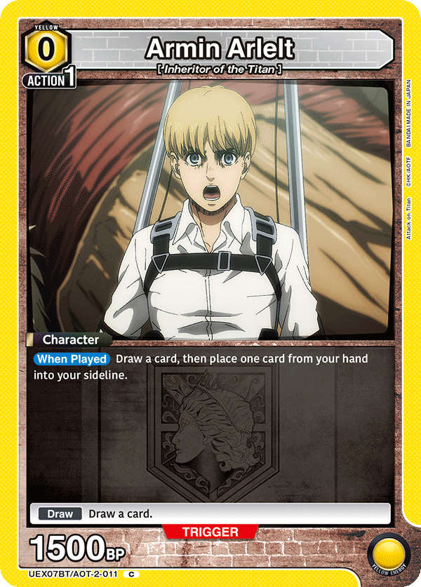 Armin Arlelt (Character) (UEX07BT/AOT-2-011) (C) (Box Topper Foil)
