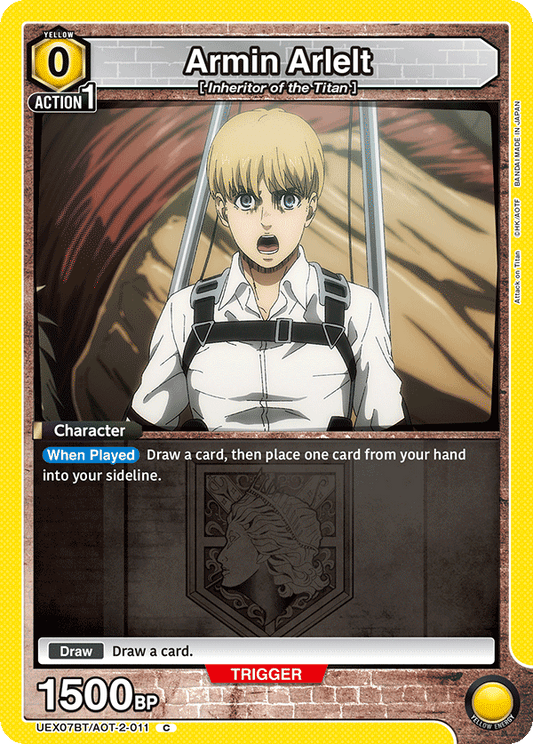 Armin Arlelt (Character) (UEX07BT/AOT-2-011) (C) (Box Topper Foil)