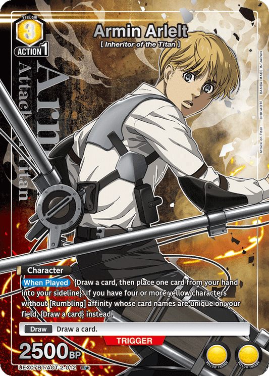 Armin Arlelt (Character) (UEX07BT/AOT-2-012) (R*) (Alternate Art)