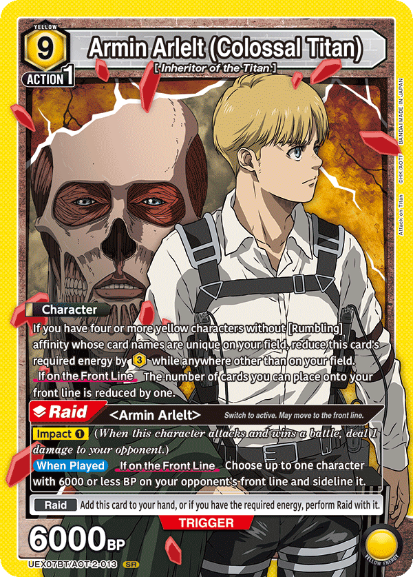Armin Arlelt (Colossal Titan) (Character) (UEX07BT/AOT-2-013) (SR)