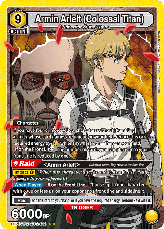 Armin Arlelt (Colossal Titan) (Character) (UEX07BT/AOT-2-013) (SR)