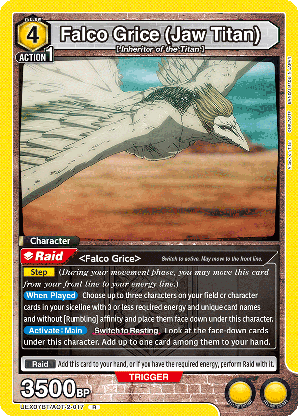 Falco Grice (Jaw Titan) (Character) (UEX07BT/AOT-2-017) (R)