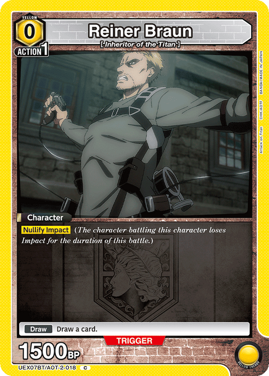 Reiner Braun (Character) (UEX07BT/AOT-2-018) (C)