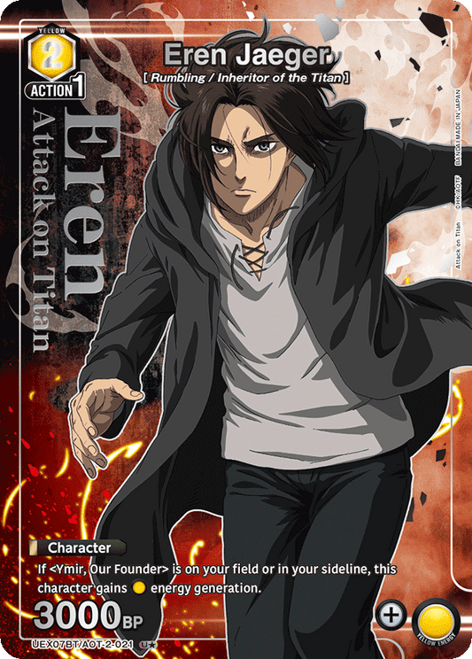 Eren Jaeger (Character) (UEX07BT/AOT-2-021) (UC*) (Alternate Art)