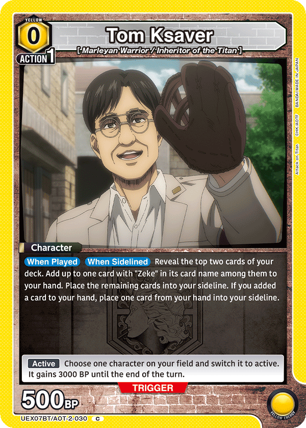 Tom Ksaver (Character) (UEX07BT/AOT-2-030) (C)