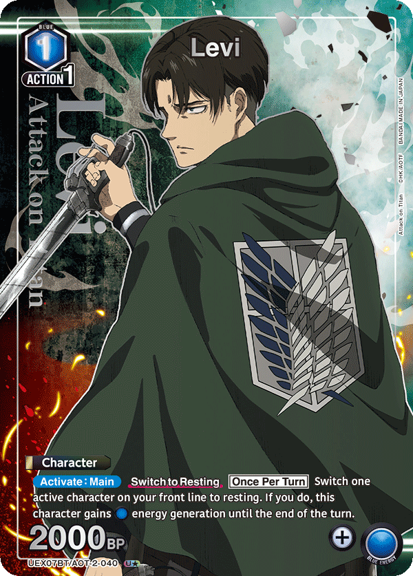 Levi (Character) (UEX07BT/AOT-2-040) (UC*) (Alternate Art)