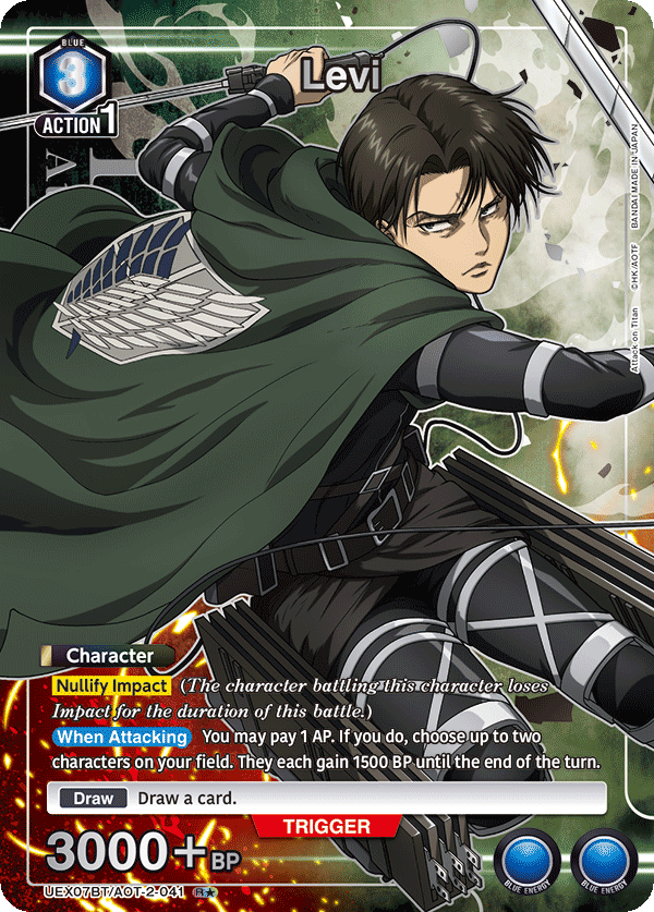 Levi (Character) (UEX07BT/AOT-2-041) (R*) (Alternate Art)
