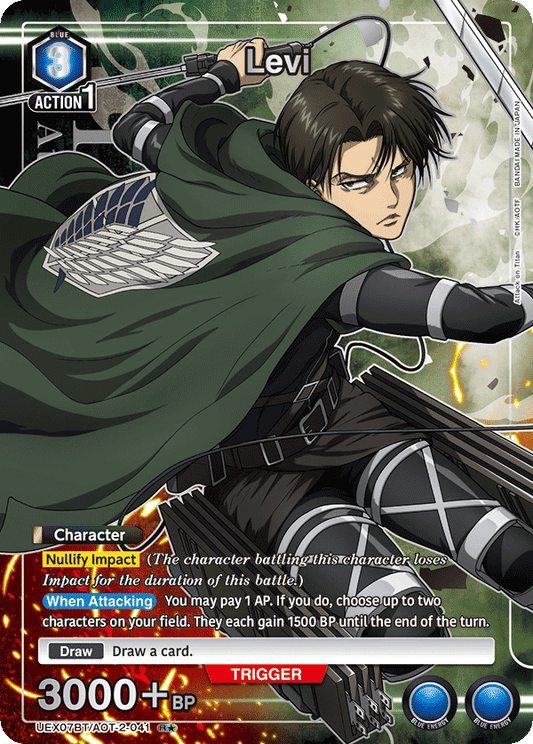 Levi (Character) (UEX07BT/AOT-2-041) (R*) (Alternate Art)