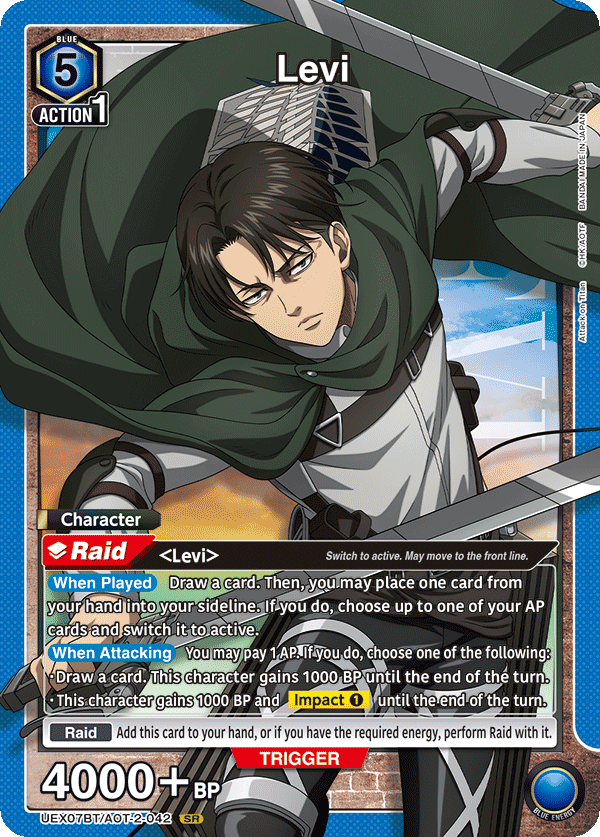 Levi (Character) (UEX07BT/AOT-2-042) (SR)