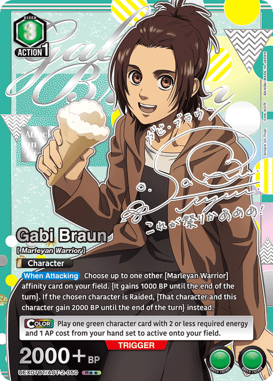 Gabi Braun (Character) (UEX07BT/AOT-2-050) (R**) (Alternate Art)