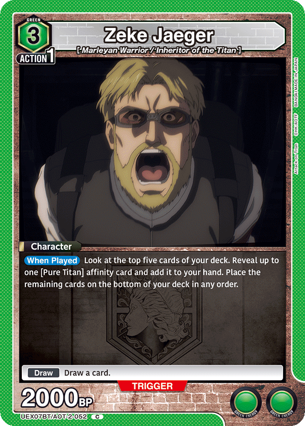 Zeke Jaeger (Character) (UEX07BT/AOT-2-052) (C)