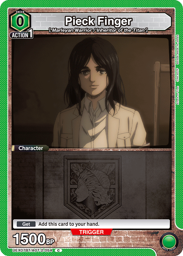 Pieck Finger (Character) (UEX07BT/AOT-2-054) (C) (Box Topper Foil)