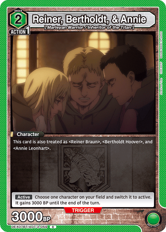 Reiner, Bertholdt, & Annie (Character) (UEX07BT/AOT-2-059) (C)