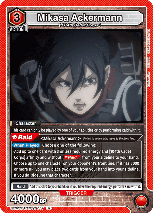 Mikasa Ackermann (Character) (UEX07BT/AOT-2-067) (R)