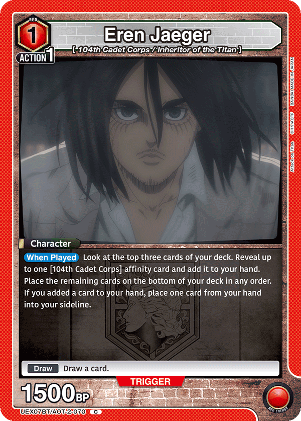 Eren Jaeger (Character) (UEX07BT/AOT-2-070) (C)