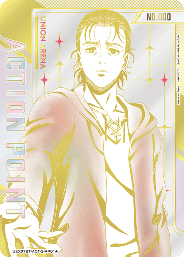 Action Point Card(Attack on Titan) (Action Point) (UEX07BT/AOT-2-AP01) (AP*) (Alternate Art - Serial Numbered / Hand Signed)