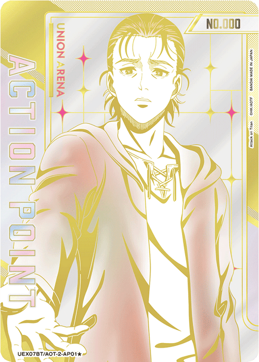 Action Point Card(Attack on Titan) (Action Point) (UEX07BT/AOT-2-AP01) (AP*) (Alternate Art - Serial Numbered / Hand Signed)