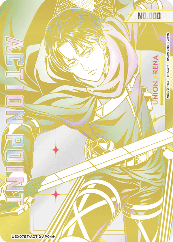 Action Point Card(Attack on Titan) (Action Point) (UEX07BT/AOT-2-AP04) (AP*) (Alternate Art - Serial Numbered / Hand Signed)