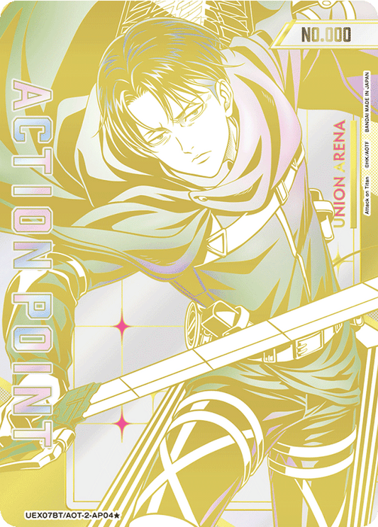 Action Point Card(Attack on Titan) (Action Point) (UEX07BT/AOT-2-AP04) (AP*) (Alternate Art - Serial Numbered / Hand Signed)