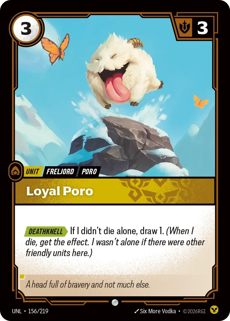 Loyal Poro (Unit) (UNL-156/219) (C) (Shen Deck Reprint)