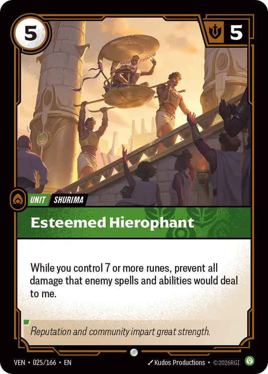 Esteemed Hierophant (Unit) (VEN-025/166) (C)