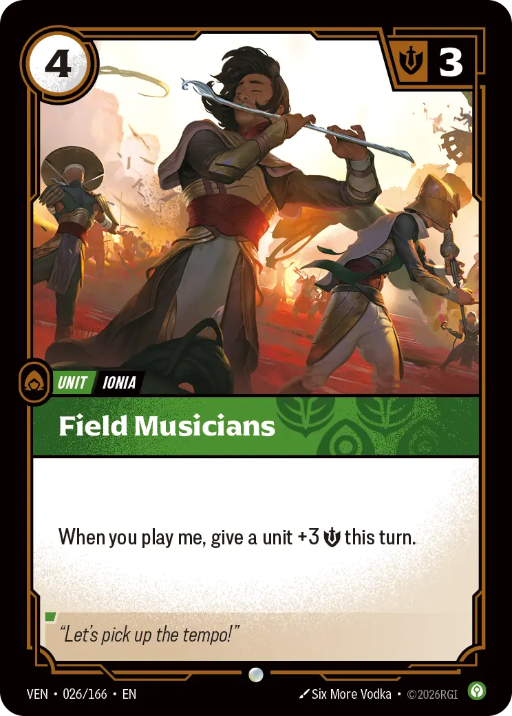 Field Musicians (Unit) (VEN-026/166) (C)