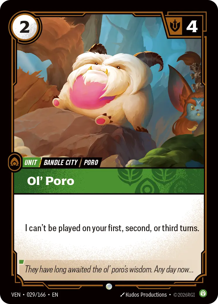 Ol' Poro (Unit) (VEN-029/166) (C)