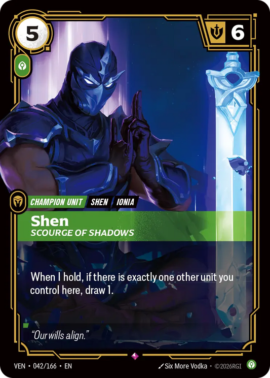 Shen, Scourge of Shadows (Unit) (VEN-042/166) (R)