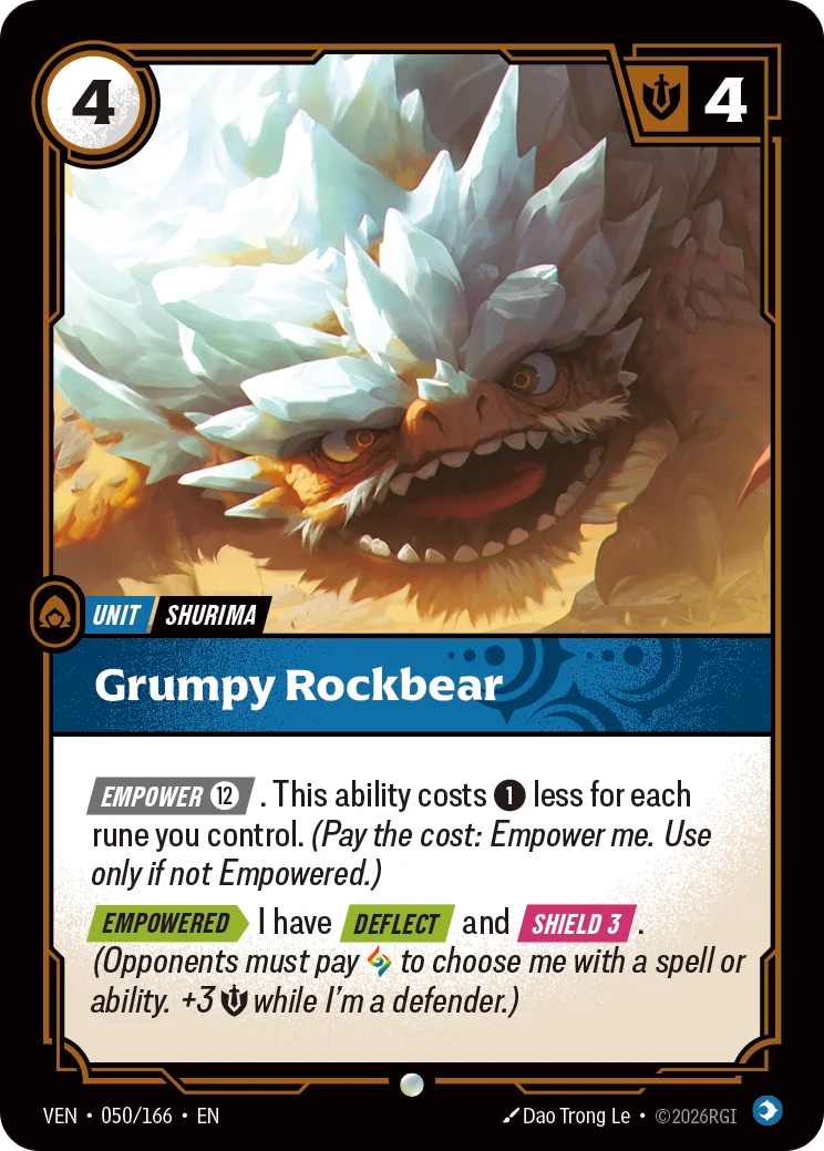 Grumpy Rockbear (Unit) (VEN-050/166) (C)