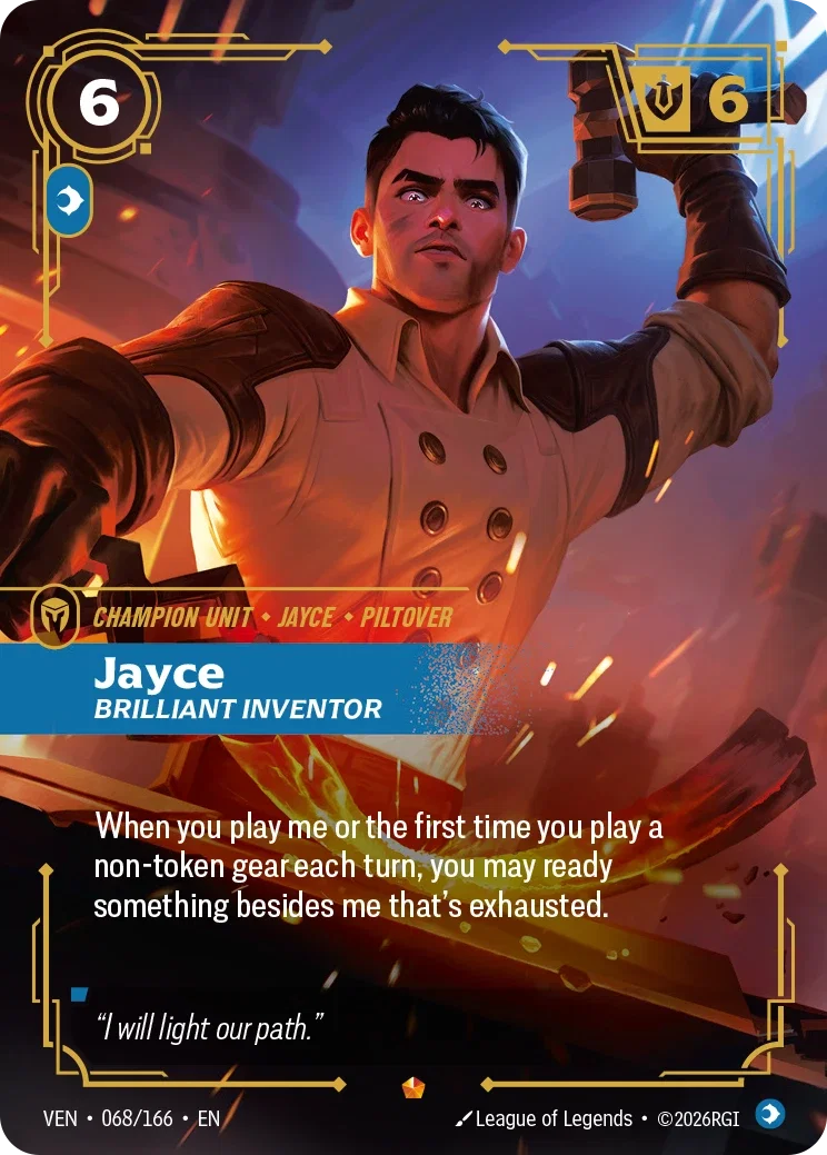 Jayce, Brilliant Inventor (Unit) (VEN-068/166) (E)
