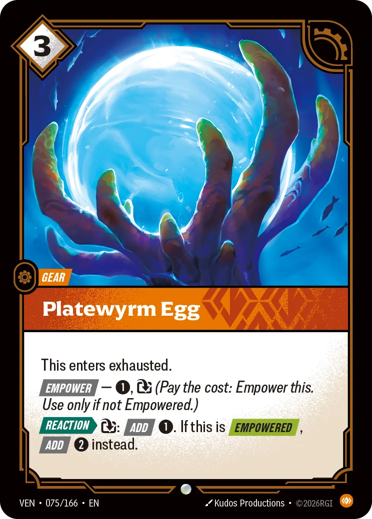 Platewyrm Egg (Gear) (VEN-075/166) (C)
