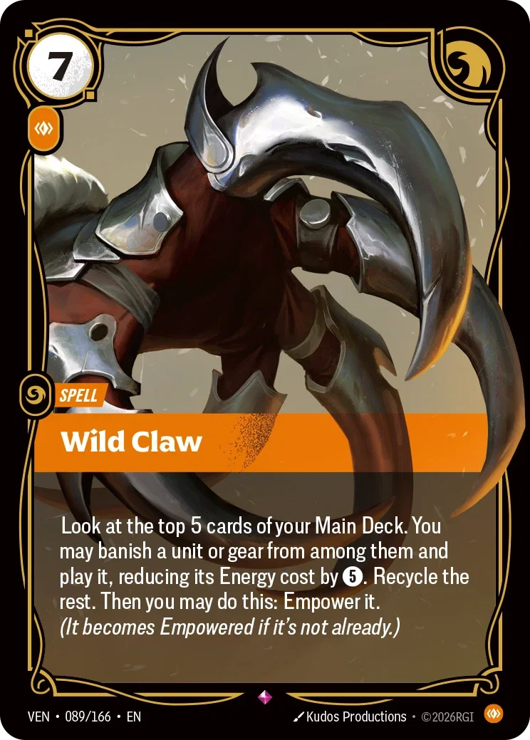 Wild Claw (Spell) (VEN-089/166) (R)