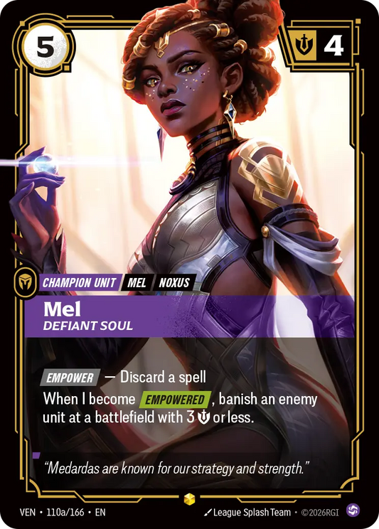 Mel, Defiant Soul (Unit) (VEN-110a/166) (R) (Alternate Art)