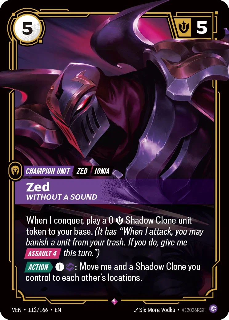 Zed, Without a Sound (Unit) (VEN-112/166) (R)