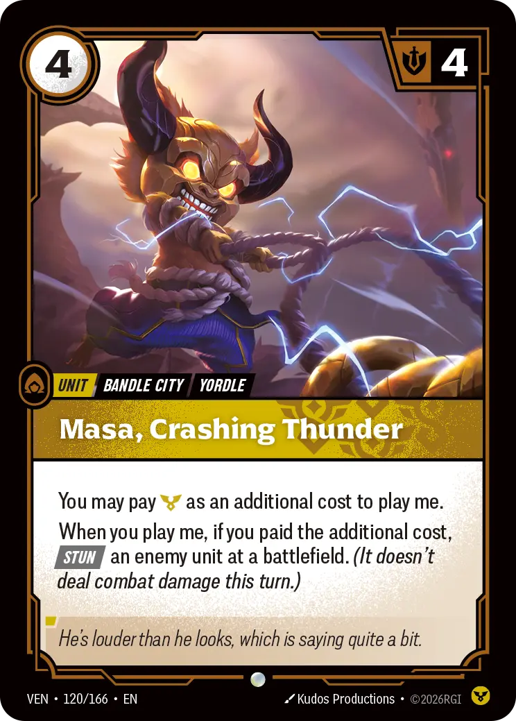 Masa, Crashing Thunder (Unit) (VEN-120/166) (C)