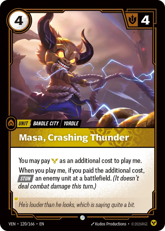 Masa, Crashing Thunder (Unit) (VEN-120/166) (C)
