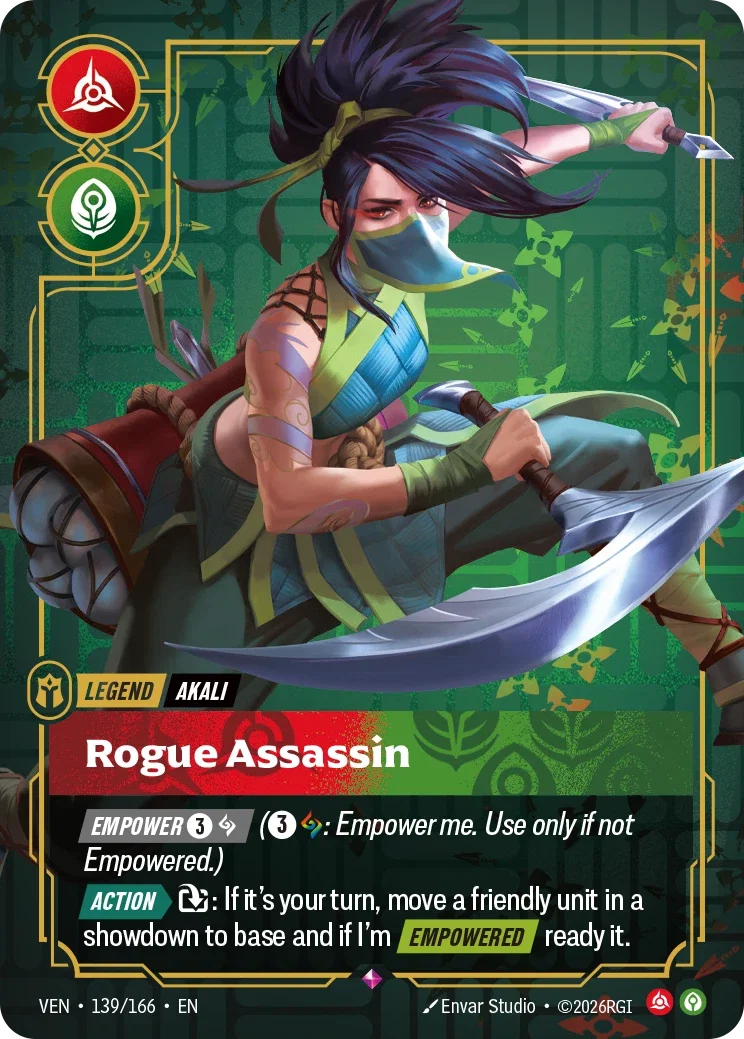 Akali, Rogue Assassin (Legend) (VEN-139/166) (R)