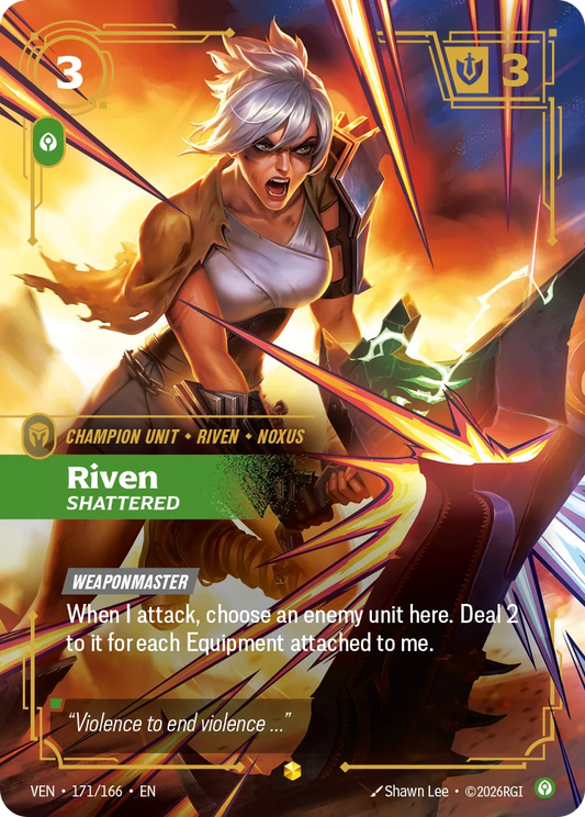 Riven, Shattered (Unit) (VEN-171/166) (R) (Overnumbered)