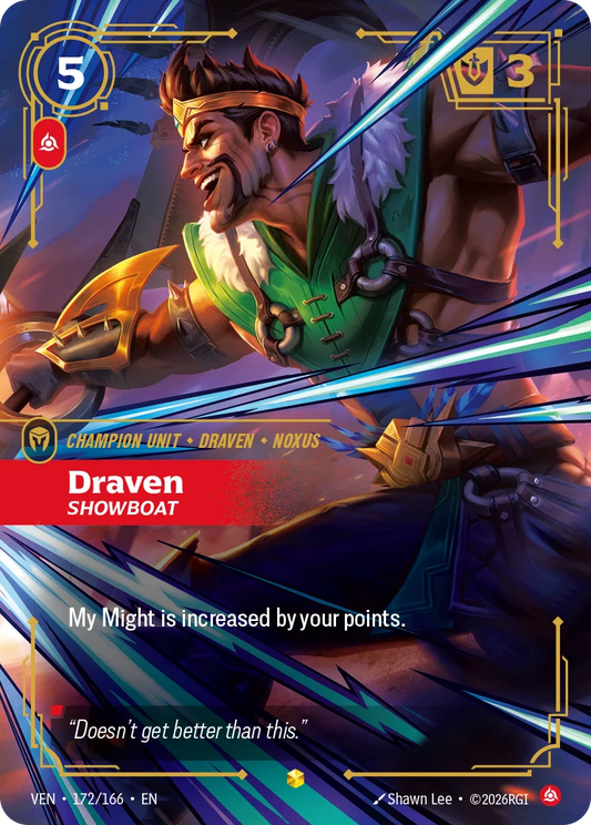Draven, Showboat (Unit) (VEN-172/166) (R) (Overnumbered)
