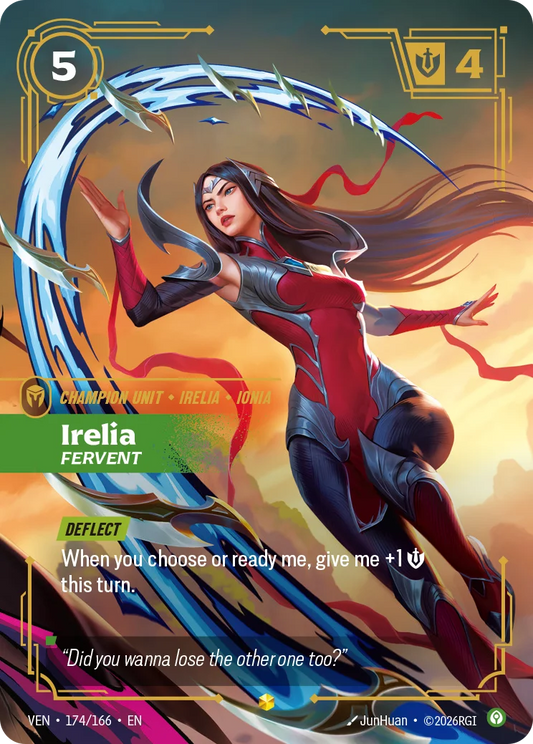 Irelia, Fervent (Unit) (VEN-174/166) (E) (Overnumbered)