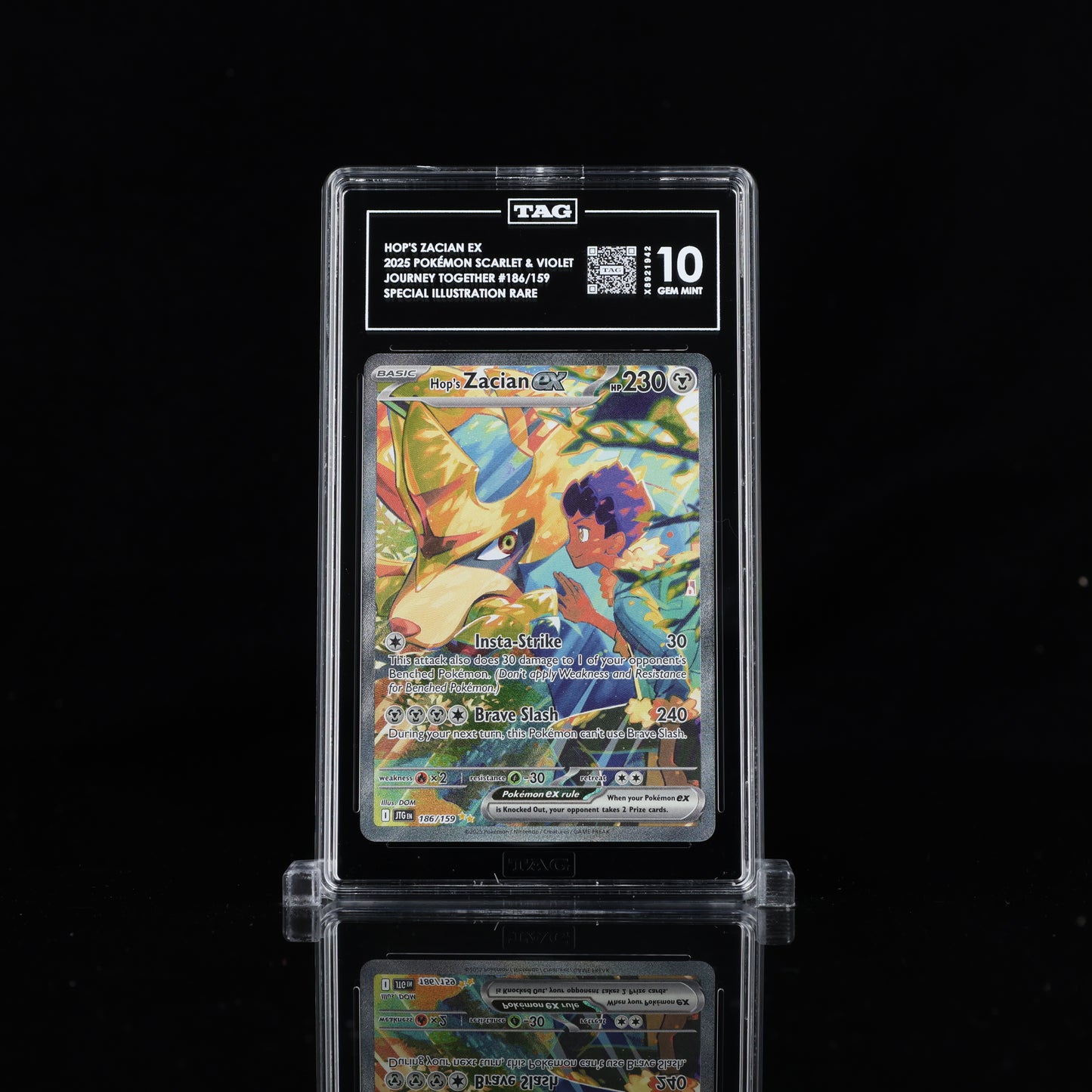 Hop's Zacian EX Tag 10 (Gem Mint)