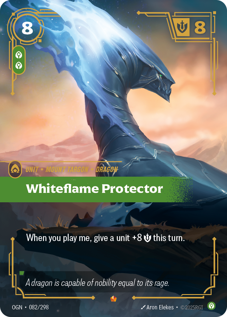 Whiteflame Protector (Unit) (OGN-082/298) (Epic)