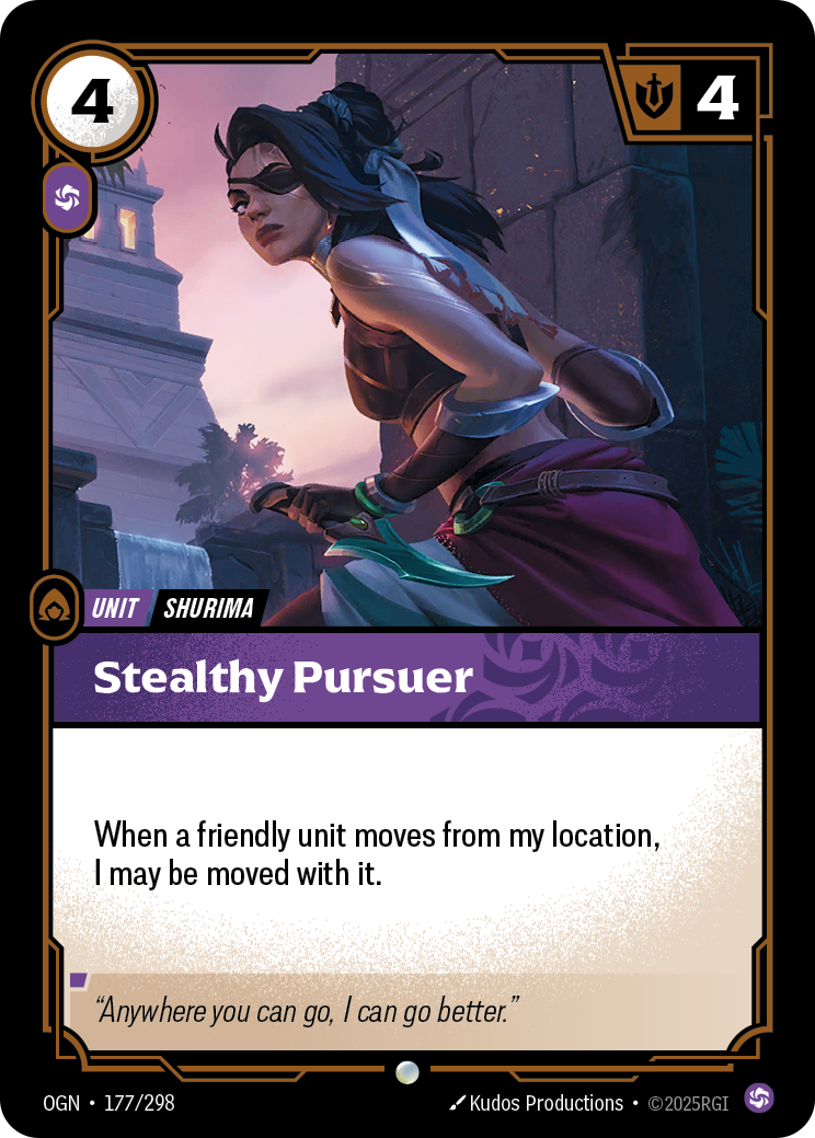 Stealthy Pursuer (Unit) (OGN-177/298) (Common)