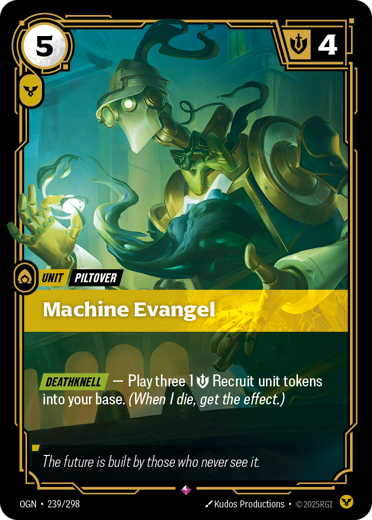 Machine Evangel (Unit) (OGN-239/298) (Rare)