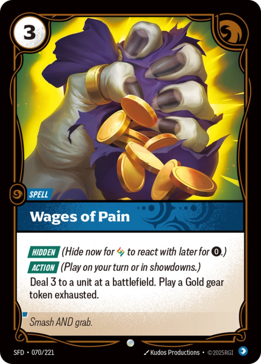 Wages of Pain (Spell) (SFD-070/221) (Common)