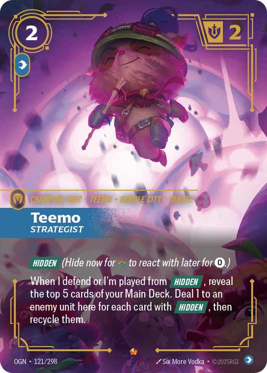 Teemo, Strategist (Champion Unit) (OGN-121/298) (Epic)