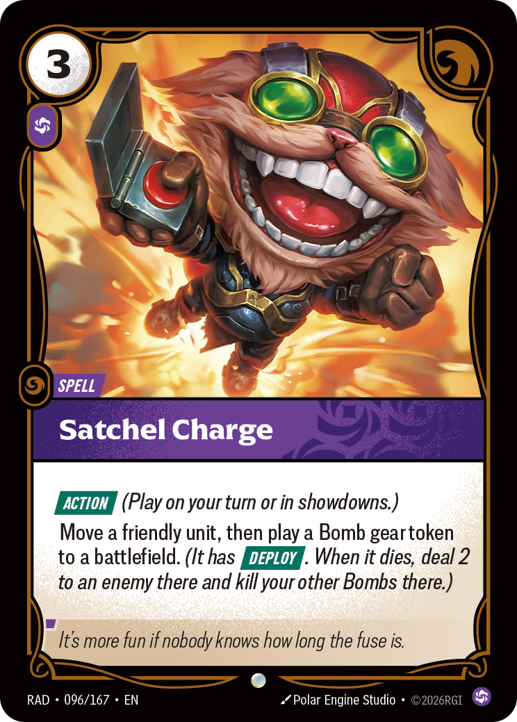 Satchel Charge (Spell) (RAD-096/167) (Common)