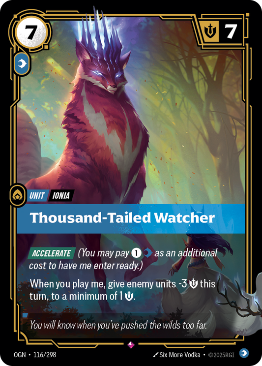 Thousand-Tailed Watcher (Unit) (OGN-116/298) (Rare)
