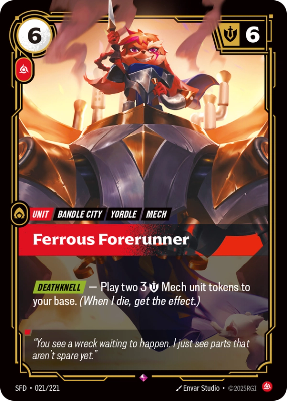 Ferrous Forerunner (Unit) (SFD-021/221) (Rare)
